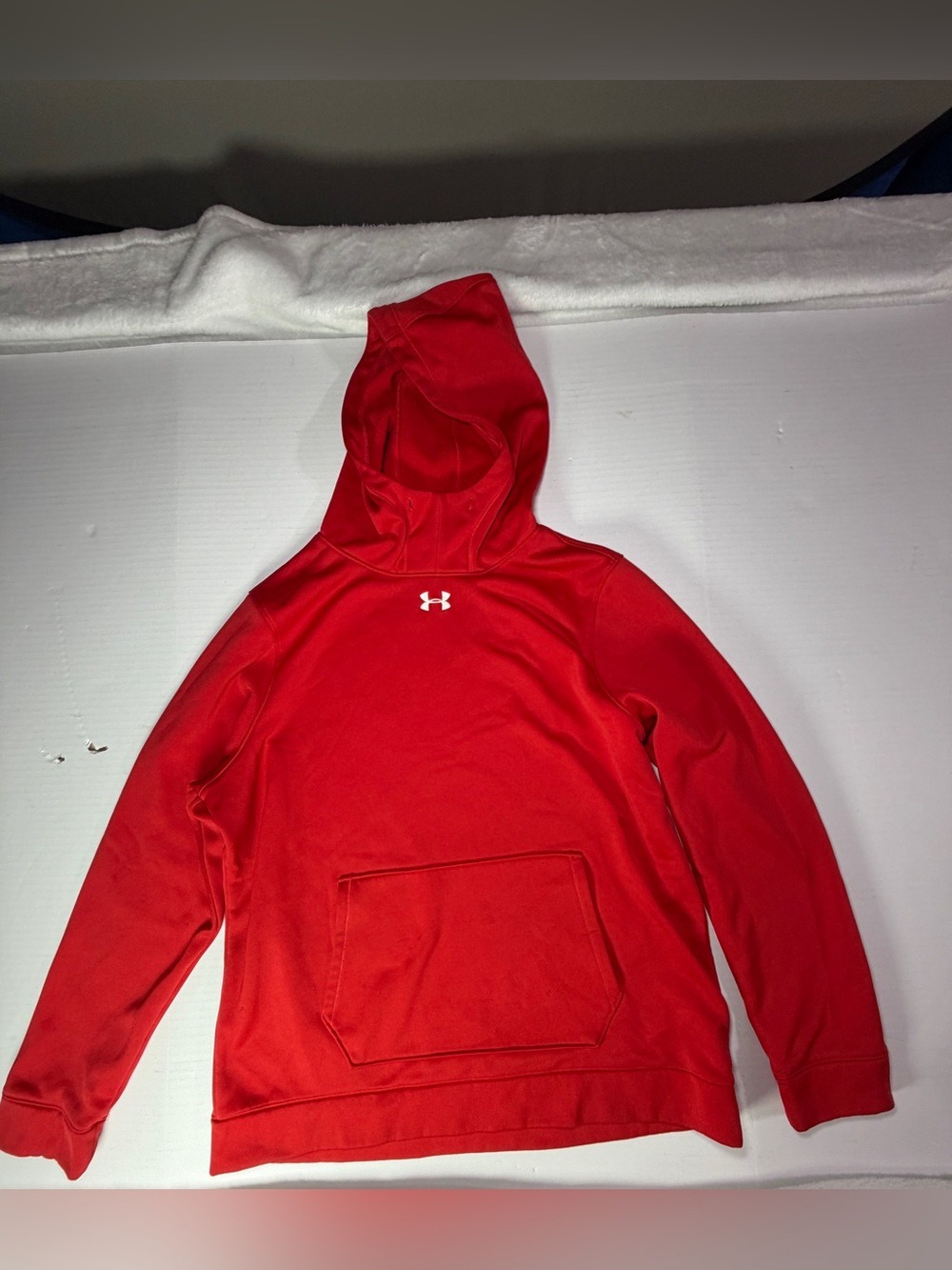 Under Armour Red Hooded Pullover Sweatshirt